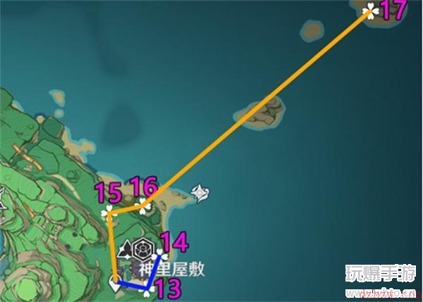 原神绯樱绣球最新采集路线