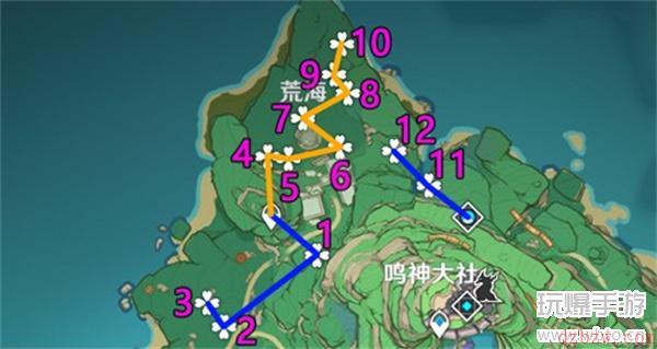 原神绯樱绣球最新采集路线