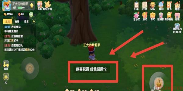 摩尔庄园红色浆果在哪