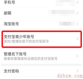 支付宝青少年模式怎么开启