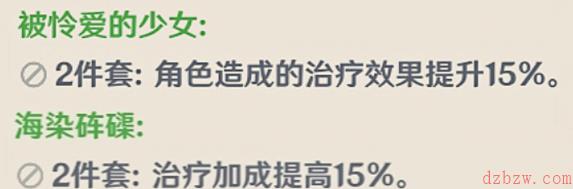 原神芭芭拉武器圣遗物搭配