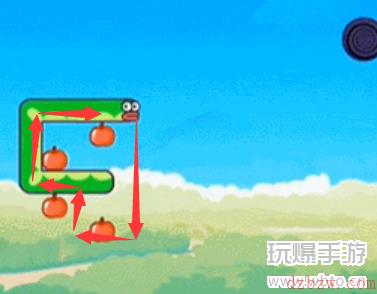 贪吃的苹果蛇第127关怎么过