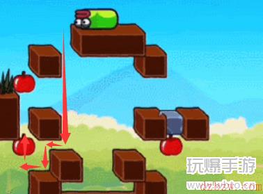 贪吃的苹果蛇第114关怎么过
