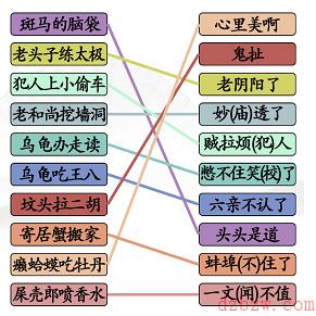 汉字找茬王搞怪歇后语通关攻略