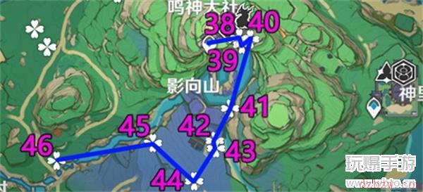 原神绯樱绣球最新采集路线