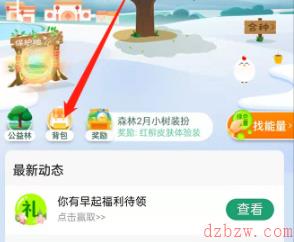 支付宝蚂蚁森林如何更换新春背景