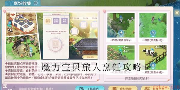 魔力宝贝旅人烹饪位置