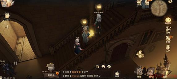 城堡主楼里千变万化的楼梯