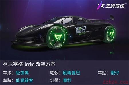 王牌竞速新车柯尼塞格