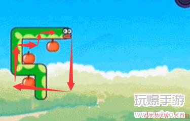 贪吃的苹果蛇第127关怎么过