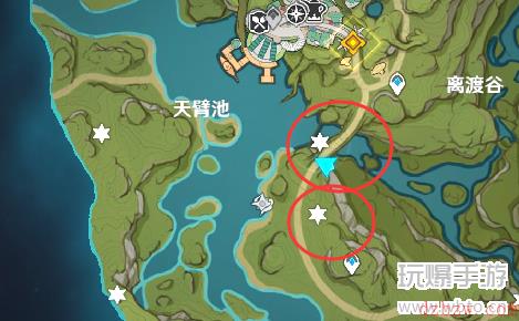 原神3.0版本天臂池草神瞳位置