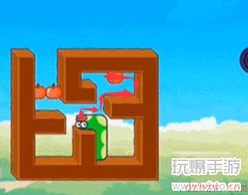 贪吃的苹果蛇第126关怎么过