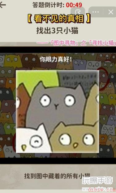看不见的真相寻找小猫攻略