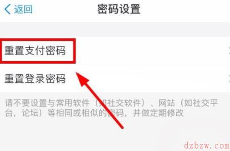 支付宝支付密码怎么改