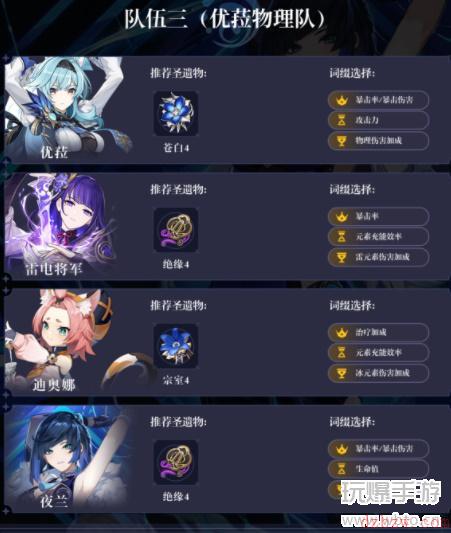 原神夜兰配队