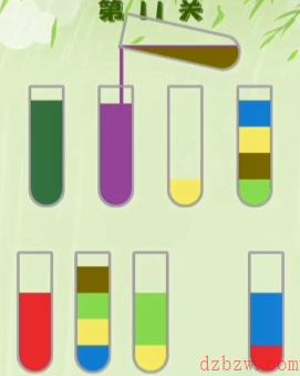 水排序拼图第11关攻略